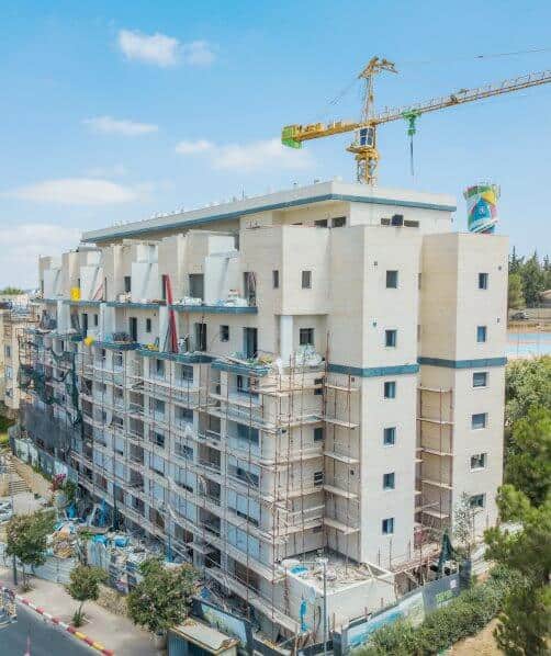 דהומיי 10 - פרויקט תמא 38 בירושלים - בשלבי בנייה
