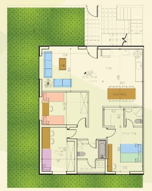 Aluma Verte – Plan d’appartement typique