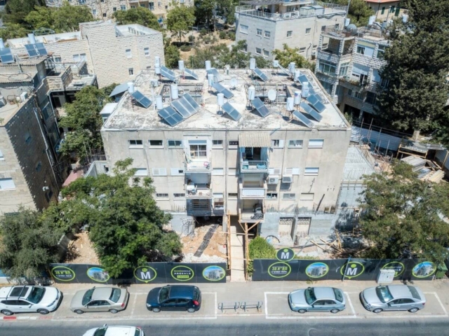 Elazar HaModa’i 4, Jerusalem – Tama 38 project - Construction works