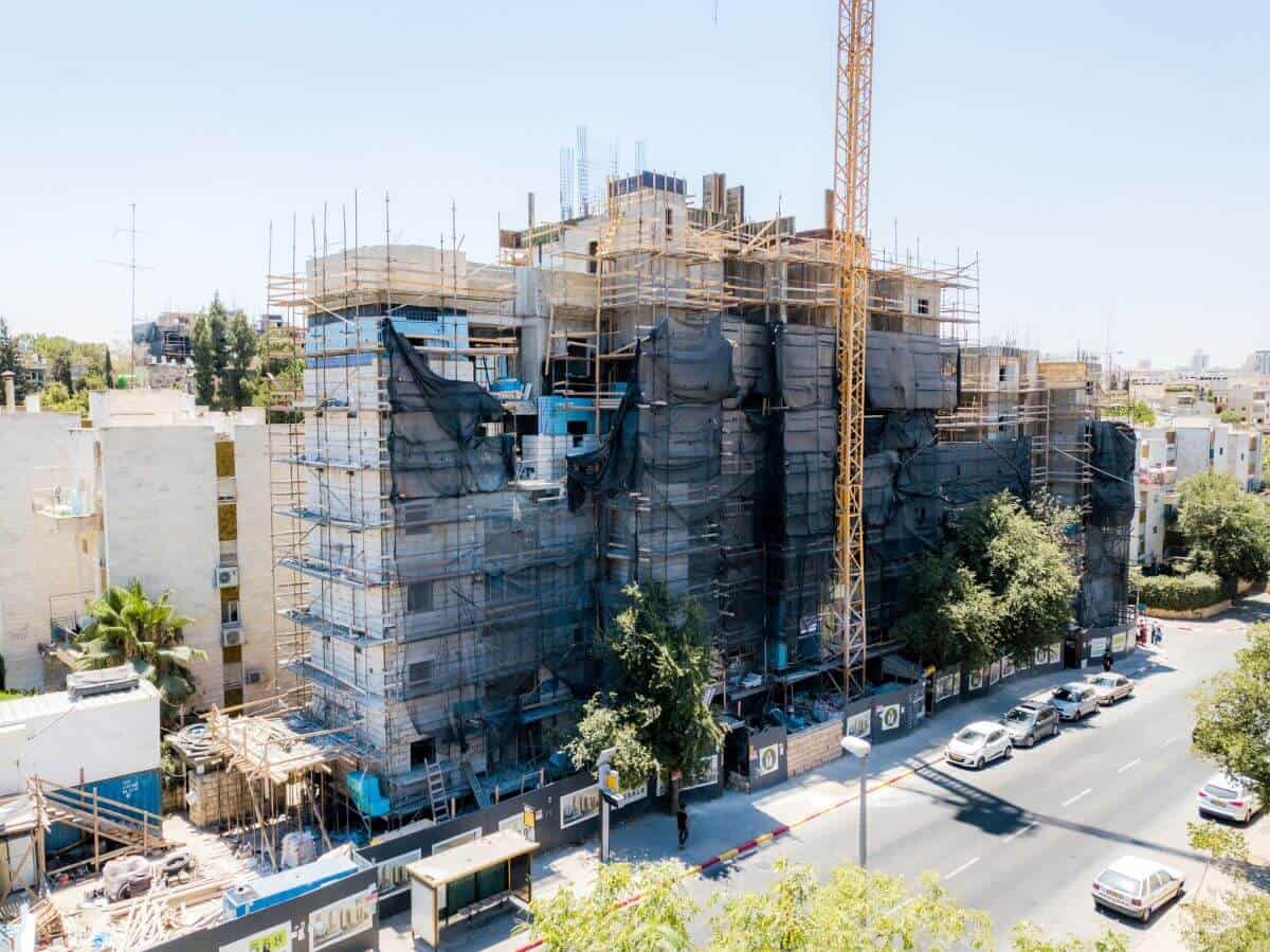 ים סוף 5 – פרויקט תמ"א 38 בירושלים – בשלבי עבודה