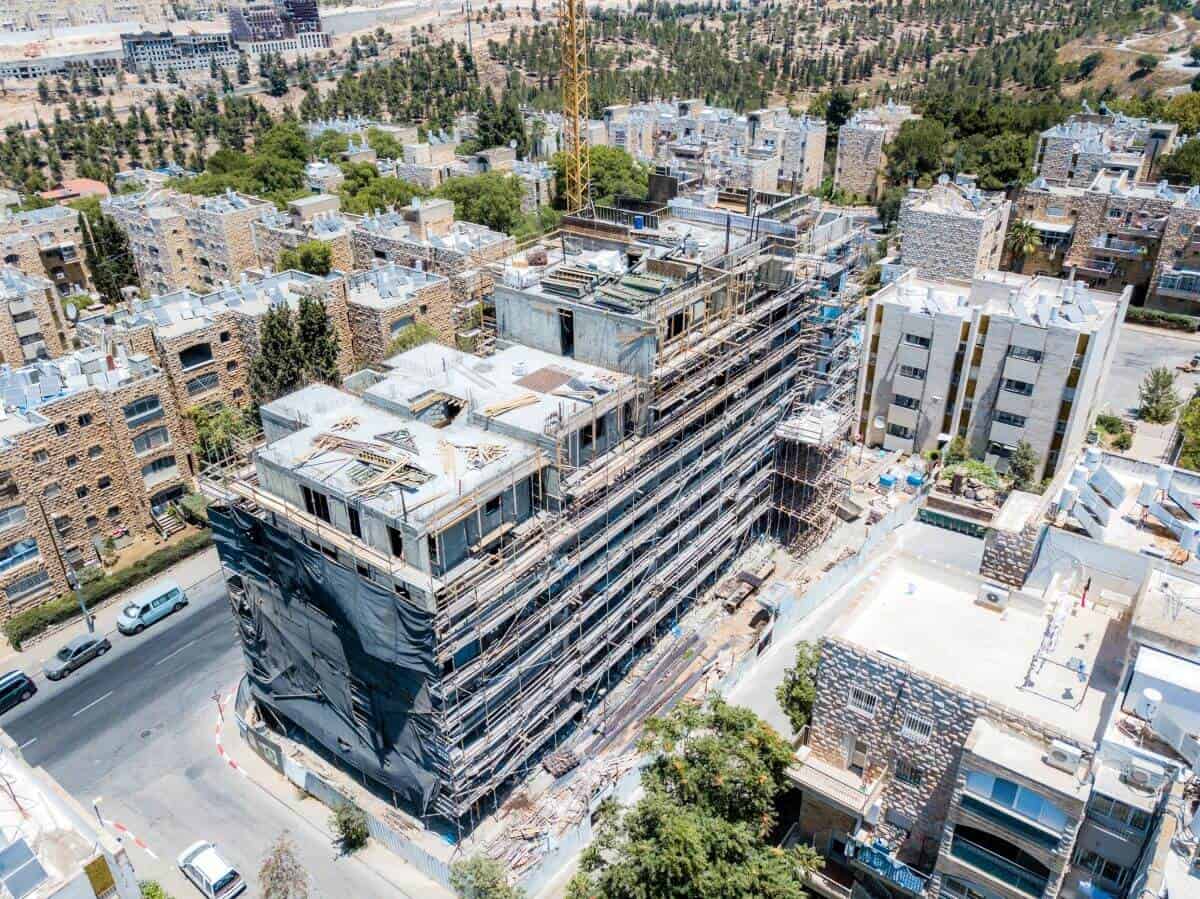 ים סוף 5 – פרויקט תמ"א 38 בירושלים – בשלבי עבודה