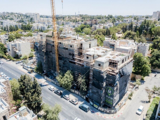 Yam Suf 5 – TAMA 38 project in Jerusalem – construction works