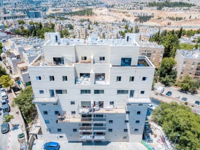 פרויקט תמ"א 38 בירושלים - שאול המלך 63 - בשלבי בנייה