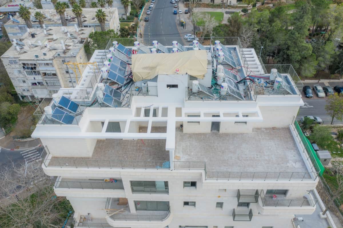 Construction works - TAMA 38 project in Jerusalem – Dehomey 2