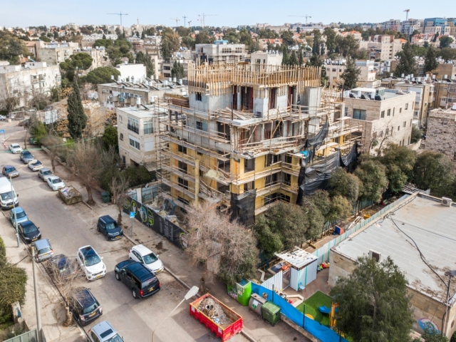 Rish Lakish 10 -  Construction works - TAMA 38 project in Jerusalem