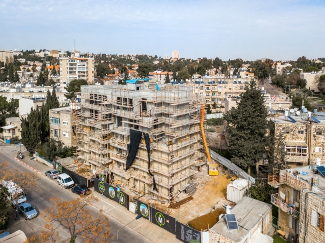 Elazar HaModa’i 4, Jerusalem – Tama 38 - Construction works