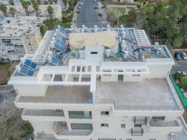 Construction works - TAMA 38 project in Jerusalem – Dehomey 2